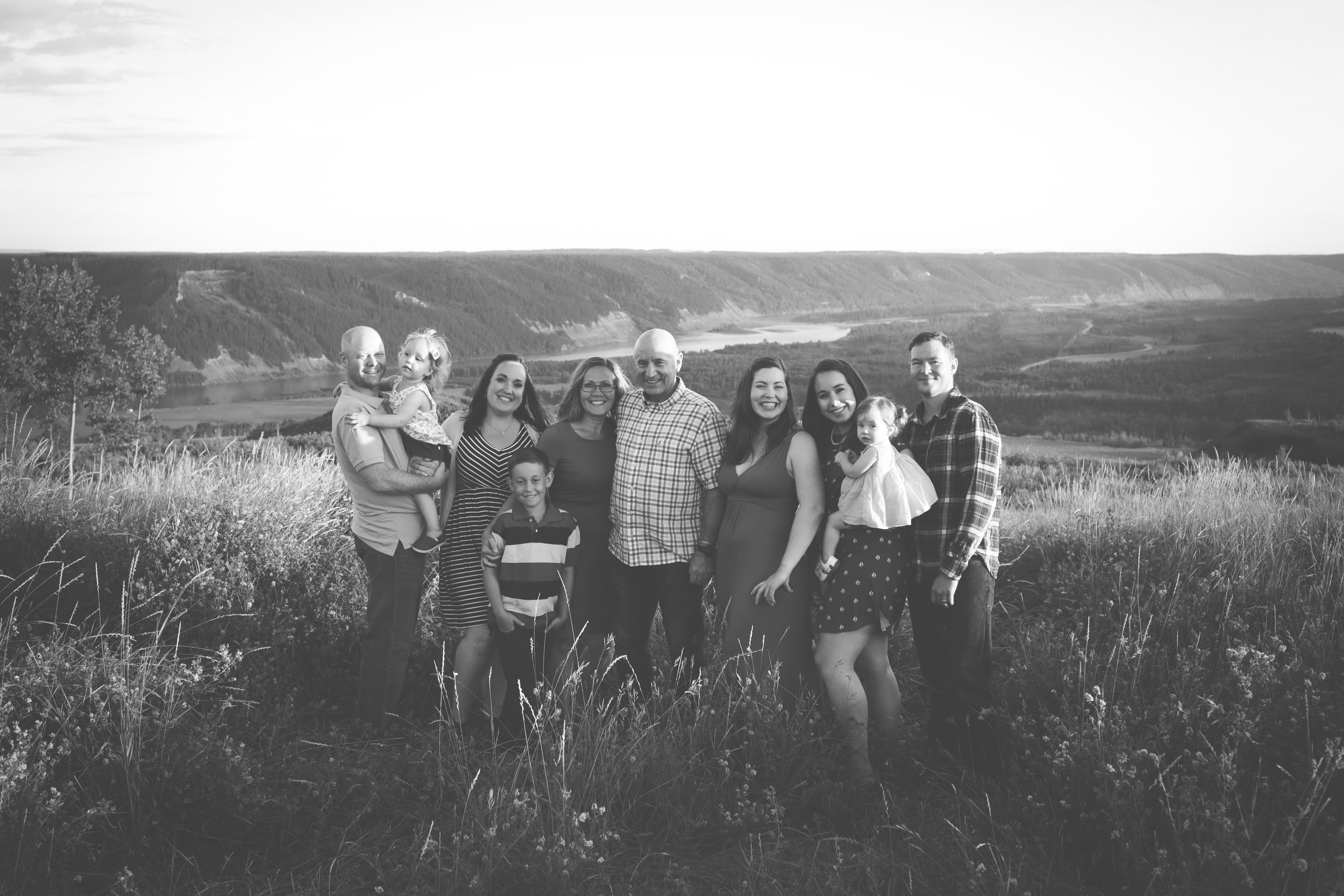 A picture of my family overlooking the Peace River